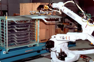 Motoman Robot Handling Automotive Body Panels