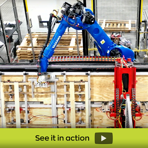 Robot handling lumber